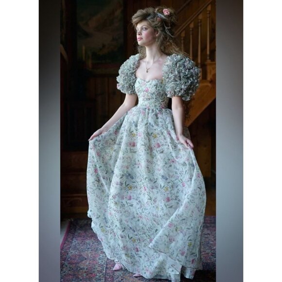 Selkie Dresses & Skirts - Selkie Women's The Wildflower‎ Kilburn Demoiselle Gown Floral large Bridgerton